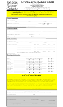 Citizen Application Form