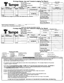 Sales, Use And Transient Lodging Tax Report Form - City Of Tempe