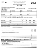 Form Rt - Property Tax Deferral Loan Application - Wisconsin Housing And Economic Development Authority