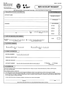 Form Pd F 5182 - New Account Request