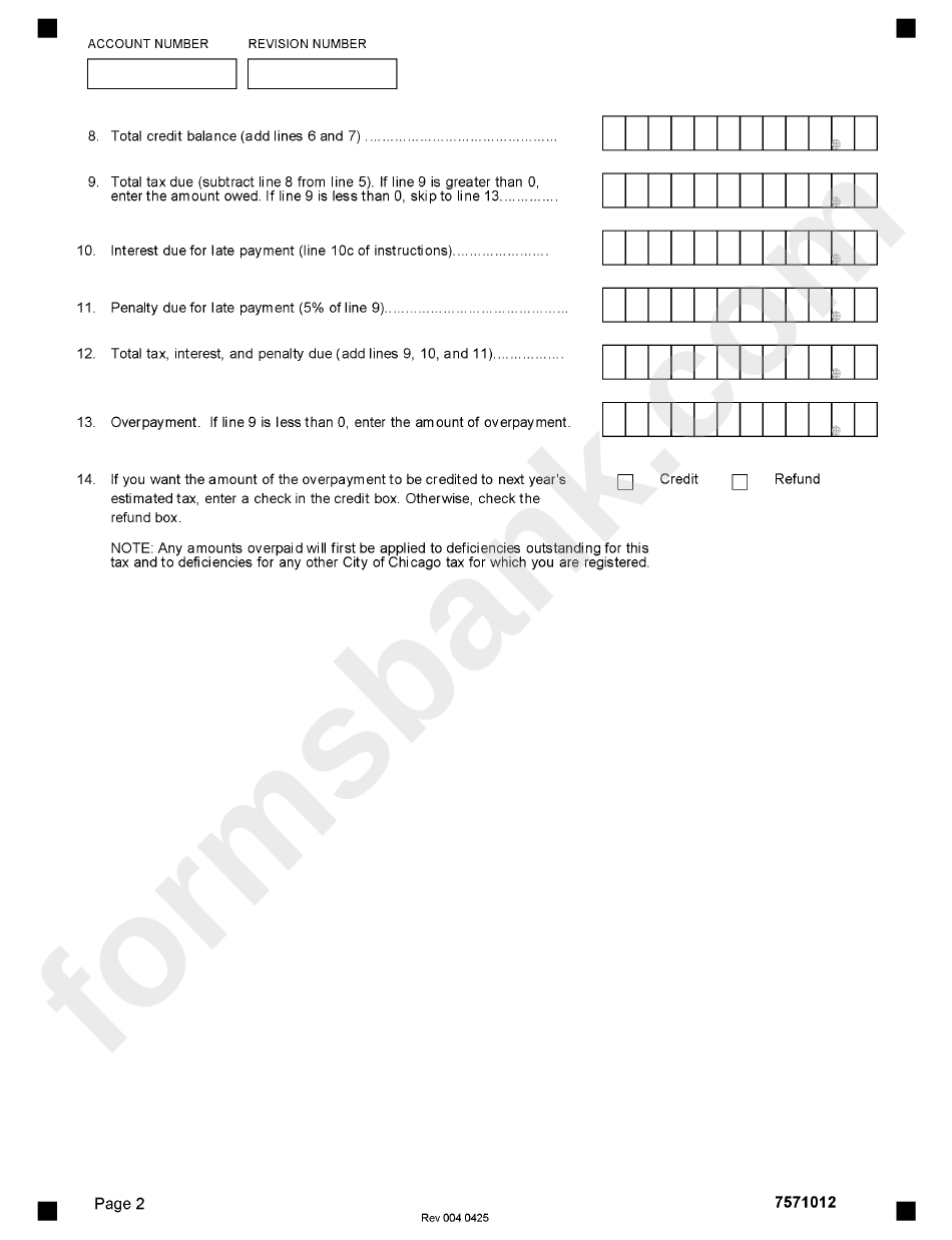 Natural Gas Occupation Tax Form