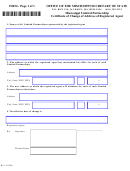 Form F0034 - Mississippi Limited Partnership Certificate Of Change Of Address Of Registered Agent