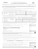 Form N-11/n-12/n-13/n-15 - Schedule X - Tax Credits For Hawaii Residents - 2001