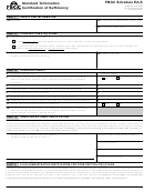 Form 500 Schedule Ea-s - Standard Termination Certification Of Sufficiency Form