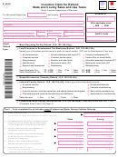 Form E-585s - Incentive Claim For Refund State And County Sales And Use Taxes Form - North Carolina Department Of Revenue - North Carolina
