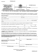 Form Rev-238cm - Out Of Existance/withdrawal Affidavit Form Printable pdf