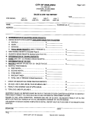 Sales And Use Tax Report Form - City Of Unalaska Printable pdf