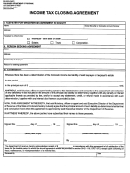 Form Dr 0253 - Income Tax Closing Agreement