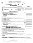 Form H-1120 - Corporation Income Tax Return Form - City Of Hamtrack Printable pdf