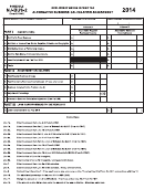 Form Nj-1041 - New Jersey Gross Income Tax - Alternative Business Calculation Adjustment 2014