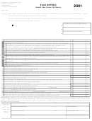 Form 207hcc - Health Care Center Tax Return - 2001