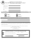 Application For Extension Request Form - Ohio 2002 Public Utility Personal Property Tax Report