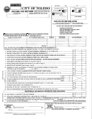 Fillable Income Tax Return Form - City Of Toledo, Ohio Printable pdf