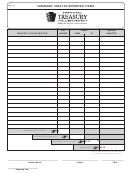 Form Ap-3 - Summary Sheet Of Reported Items - Pennsylvania Department Of Treasury