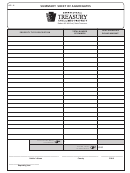 Form Ap-4 - Summary Sheet Of Aggregates - Pennsylvania Department Of Treasury