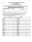 Form Tx-16 - Claim For Refund Of Temporary Disability Insurance Tax Form