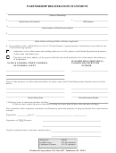 Partnership Registration Statement Template - Florida