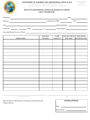 Dbpr Form Ab&t 4000a-032 - Notice Of Differential Prices Or Change Of Prices - Department Of Business And Professional Regulation - Florida