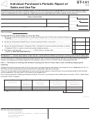 Form St-141 - Individual Purchaser's Periodic Report Of Sales And Use Tax - 2014