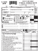 Form Nj-1040nr -non-resident Income Tax Return New Jersey