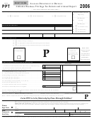 Form Ppt - Alabama Business Privilege Tax Return And Annual Report - 2006