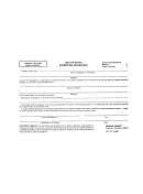 Out-of-state Exemption Certificate Form - 1988
