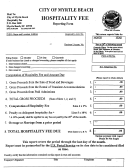 Hospitality Fee Reporting Form