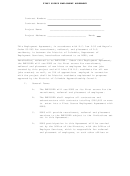 First Source Employment Agreement Form - Department Of Employment Services Of Colombia