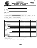 Form Pt-139 - Water And Sewer Companies Property Tax Return