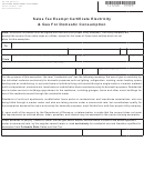 Form Dr 1260 - Sales Tax Exempt Certificate Electricity & Gas For Domestic Consumption Form