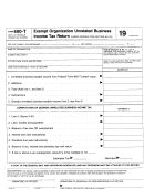 Form 600-t - Exempt Organization Unrelated Business Income Tax Return Form