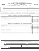 Form N-66 - Real Estate Mortgage Investment Conduit Income Tax Return - 2001 Printable pdf