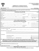 Form Rd-111/112 - Application For Automatic Extension - 1999