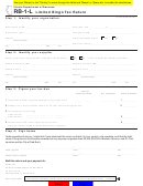 Fillable Form Rb-1-L - Limited Bingo Tax Return Printable pdf