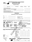 Form K-1e - Kentucky Employer's Income Tax Wihheld Worksheet