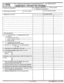 Form 5278 - Statement - Income Tax Change - Department Of The Treasury