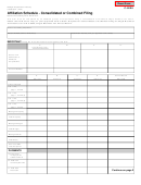 Form C-8008 - Affiliation Schedule - Consolidated Or Combined Filing Form - Michigan Department Of Treasury - Michigan