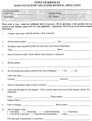 Sales Tax License And License Renewal Application Form Printable pdf