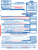City Income Tax Return Form 2006 - City Of Onario, Ohio