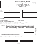 Form At3-75 - Personal Property Return - 2015 Printable pdf