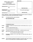 Form Mllc - 10a - Certificate Of Consolidation Of
