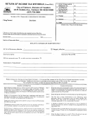 Form Fw-1 - Return Of Income Tax Withheld