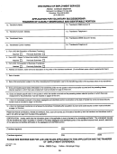 Application For Voluntary Successorship Form - Transfer Of Clearly Segregable And Identifiable Portion