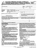 Form 590-p - Form For Nonresident Withholding Exemption Certificate For Previously Reported Income Of Partners And Members