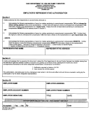 Form Jfs 00501 - Employer's Representative Authorization
