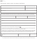 Form 14-313 - Motor Vehicle Sales Tax Resale Certificate