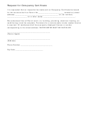 Request Form For Occupancy Certificate