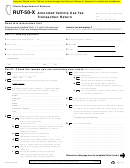 Fillable Form Rut-50-X - Amended Vehicle Use Tax Transaction Return Printable pdf
