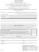 Form Amp - Application For A Materialman To Remit Sales Tax