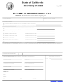 Form Gp-7 - Statement Of Amendment/cancellation - California Secretary Of State